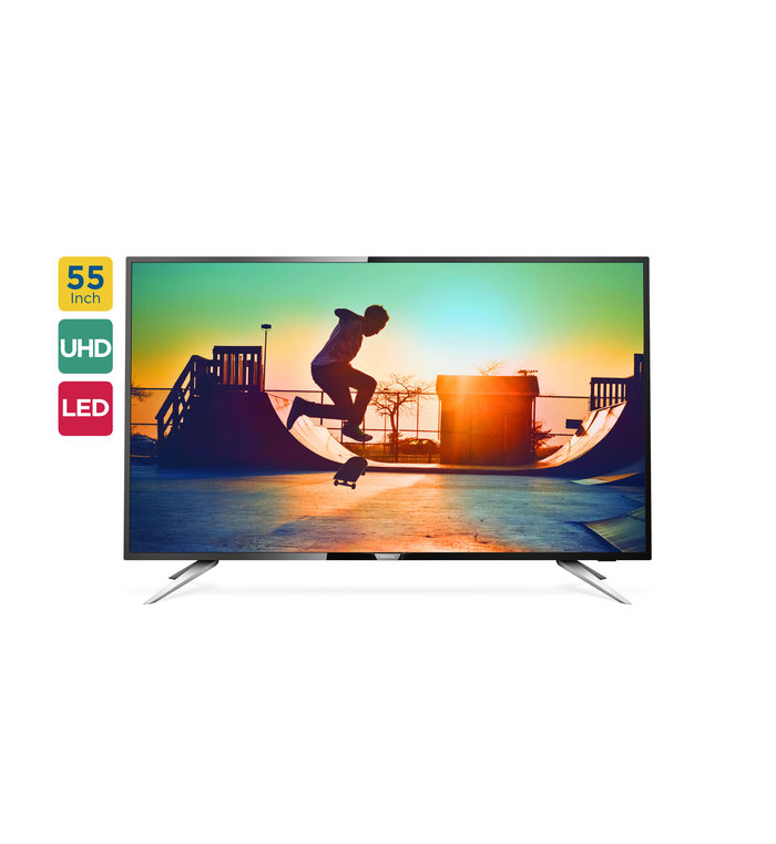 PHILIPS 6100 SERIES 55IN 4K ULTRA SLIM SMART LED TV 55PUT6102/98