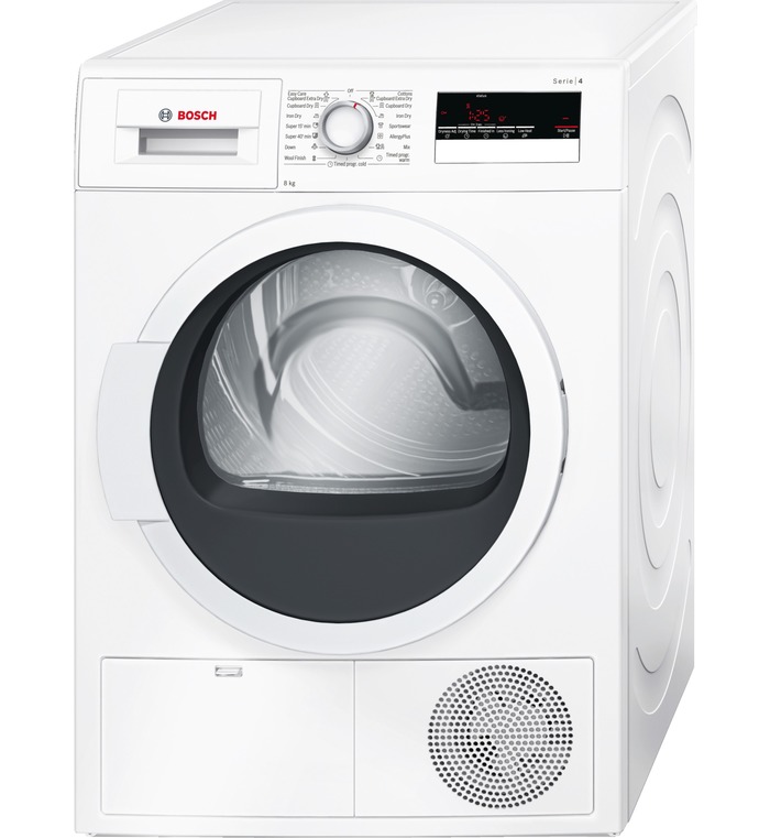 BOSCH SERIE 4 CONDENSATION DRYER (8KG) (WHITE) WTB86201SG