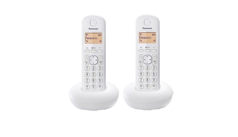 PANASONIC DUAL CORDLESS PHONE (WHITE) KX-TGB212CX