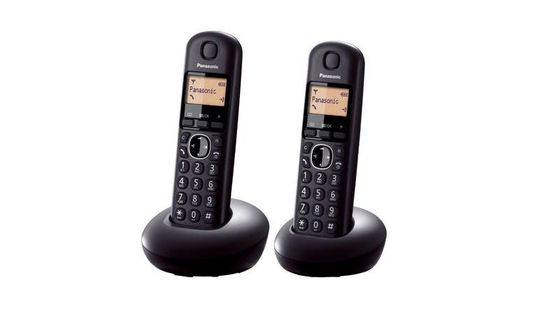 PANASONIC DUAL CORDLESS PHONE (BLACK) KX-TGB212CX