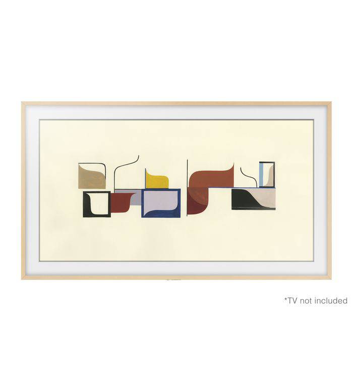 SAMSUNG 65IN CUSTOMISABLE FRAME (BEIGE WOOD) VG-SCFM65LW/RU
