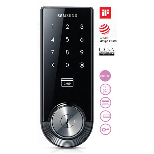 SAMSUNG DIGITAL DEADBOLT WITH MECHANICAL OVERRIDE KEYS SHS-3320